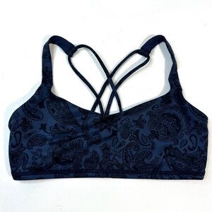 Lululemon Navy Blue Paisley Sports Bra